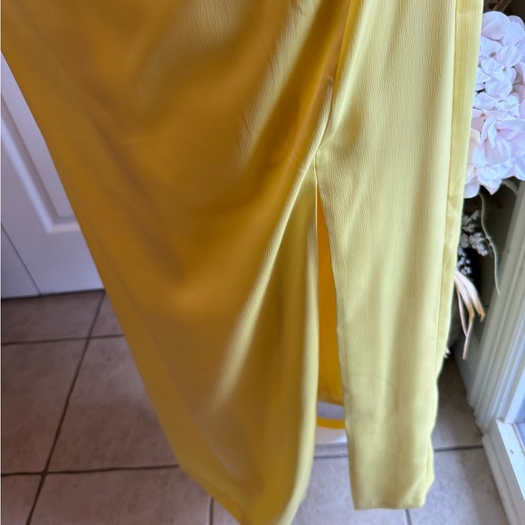 Radiant Yellow Halter Backless Dress - Picture 3 of 10